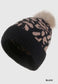 Leopard Pom Pom Beanie, Multiple