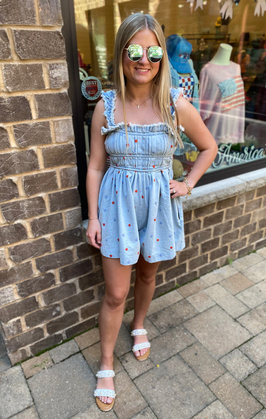 Star Spangled Sweetheart Romper
