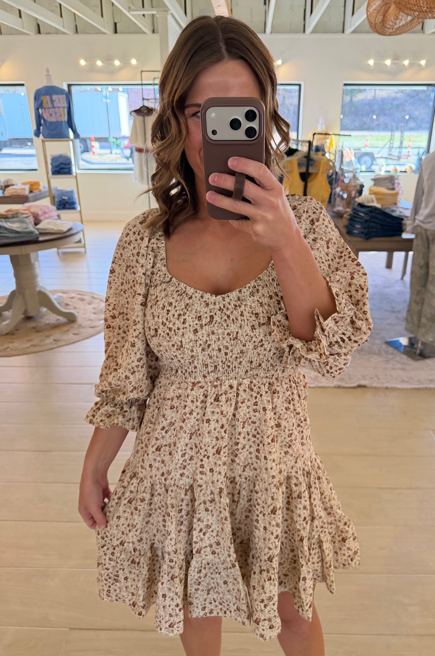 Soft Serenade Floral Mini Dress