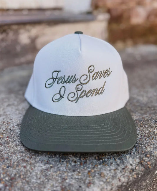 Jesus Saves I Spend Hat