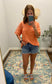 Not So Basic Tee, Sunset Orange (Enjoy the Now)