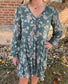 Wild Sage Ruffle Dress