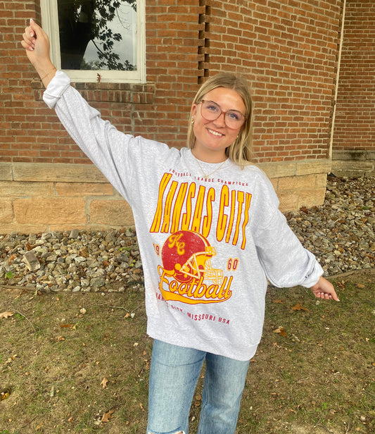 90’s Kansas City Champs Oversized Sweatshirt
