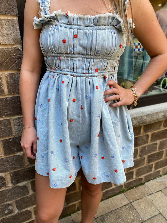 Star Spangled Sweetheart Romper