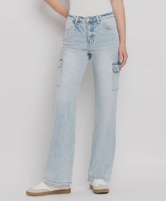 Vervet 90’s Vintage Cargo Super High Rise Jeans