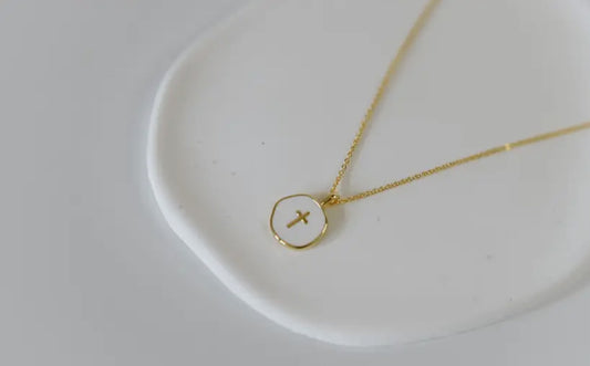 Dainty Cross Charm Necklace