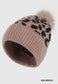 Leopard Pom Pom Beanie, Multiple