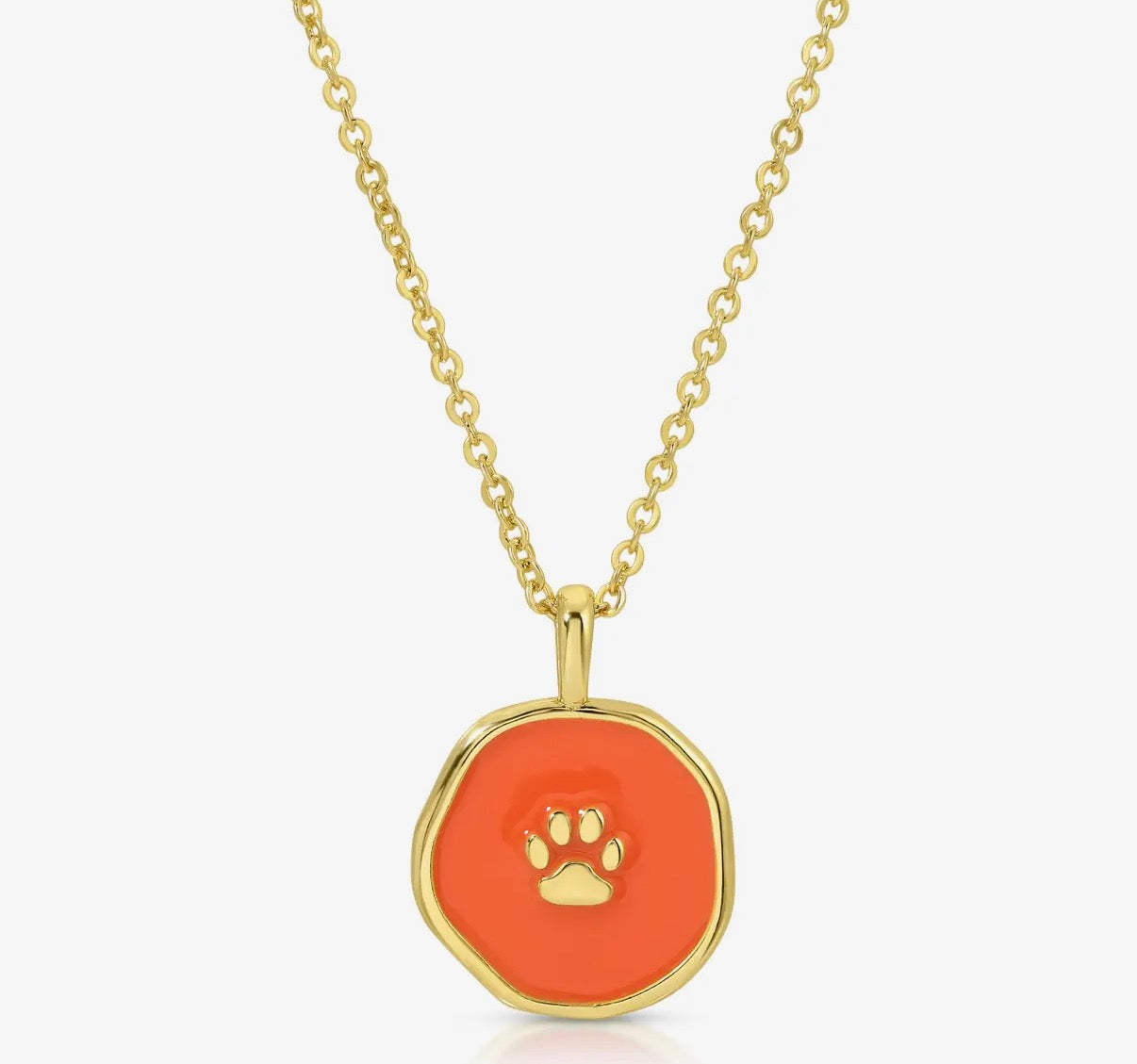 Paw Print Pendant Necklace