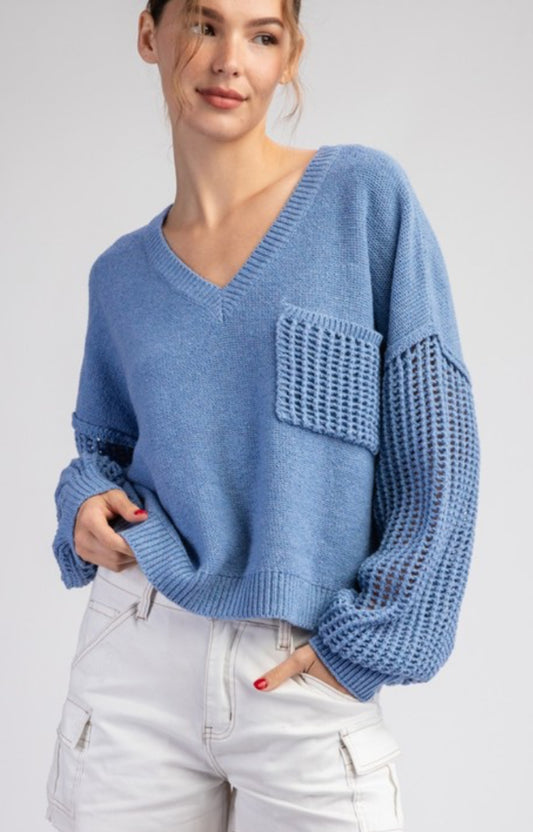 Breezy Blue Pullover