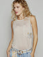 Vintage Bloom Pocket Tank, Oat