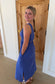 Darci Dress, Blue Billow