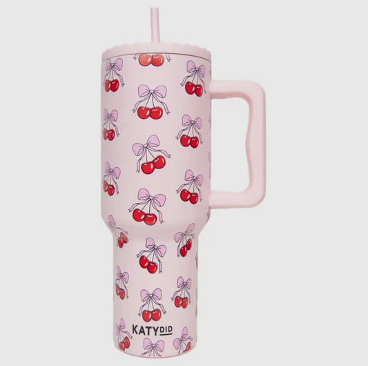 Cherry Bow 38oz Tumbler