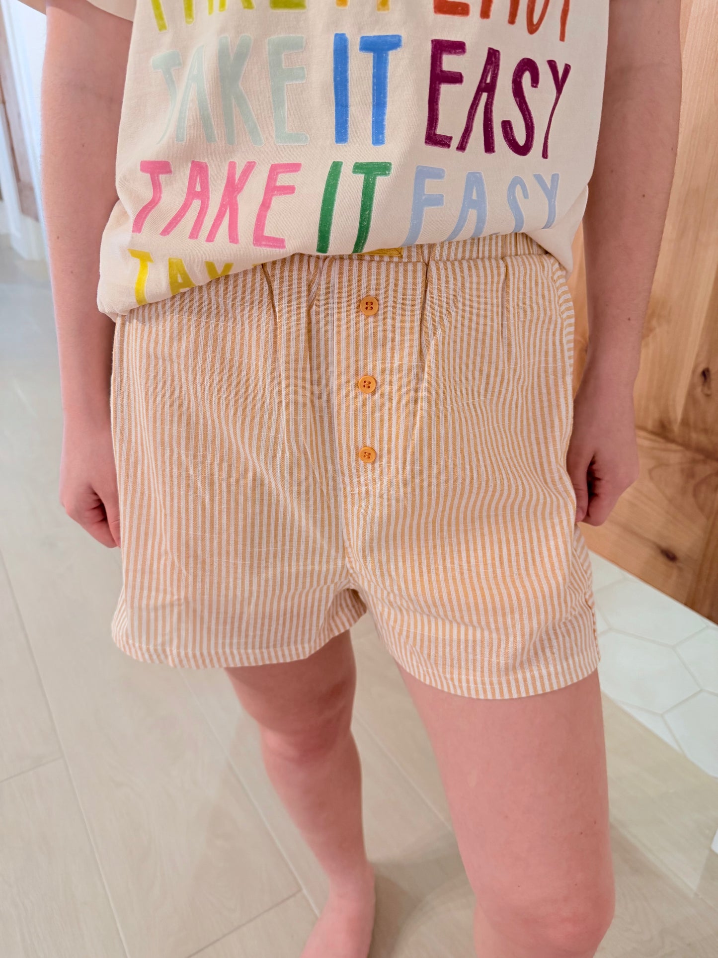 Stripe Boxer, Yellow