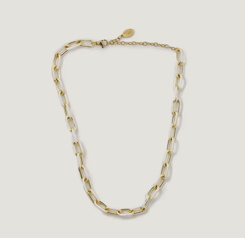 Waterproof White Paula Acrylic Choker