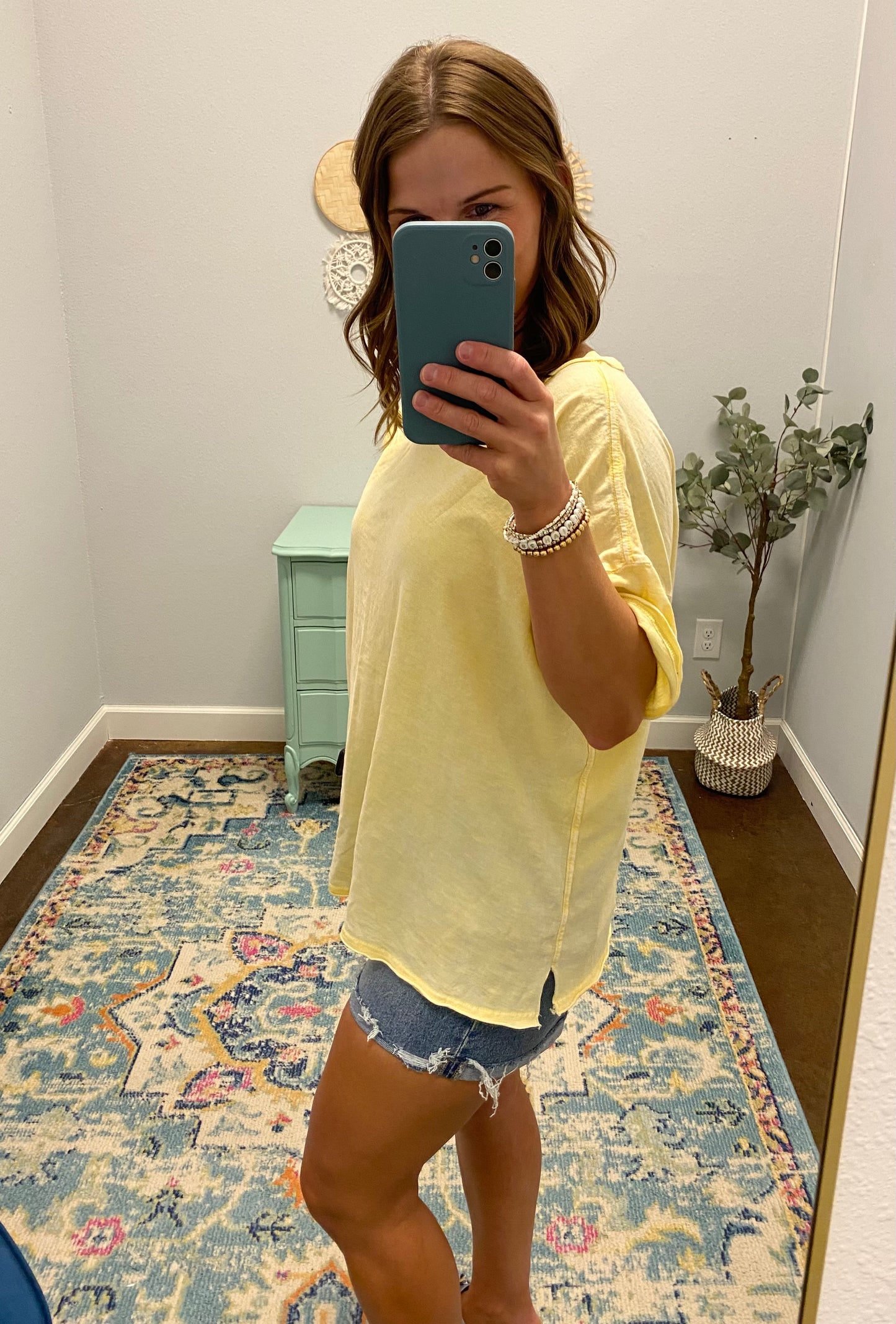 Not So Basic Tee, Yellow (Made for Sunny Days)