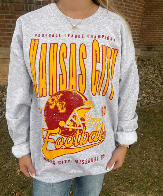 90’s Kansas City Champs Oversized Sweatshirt