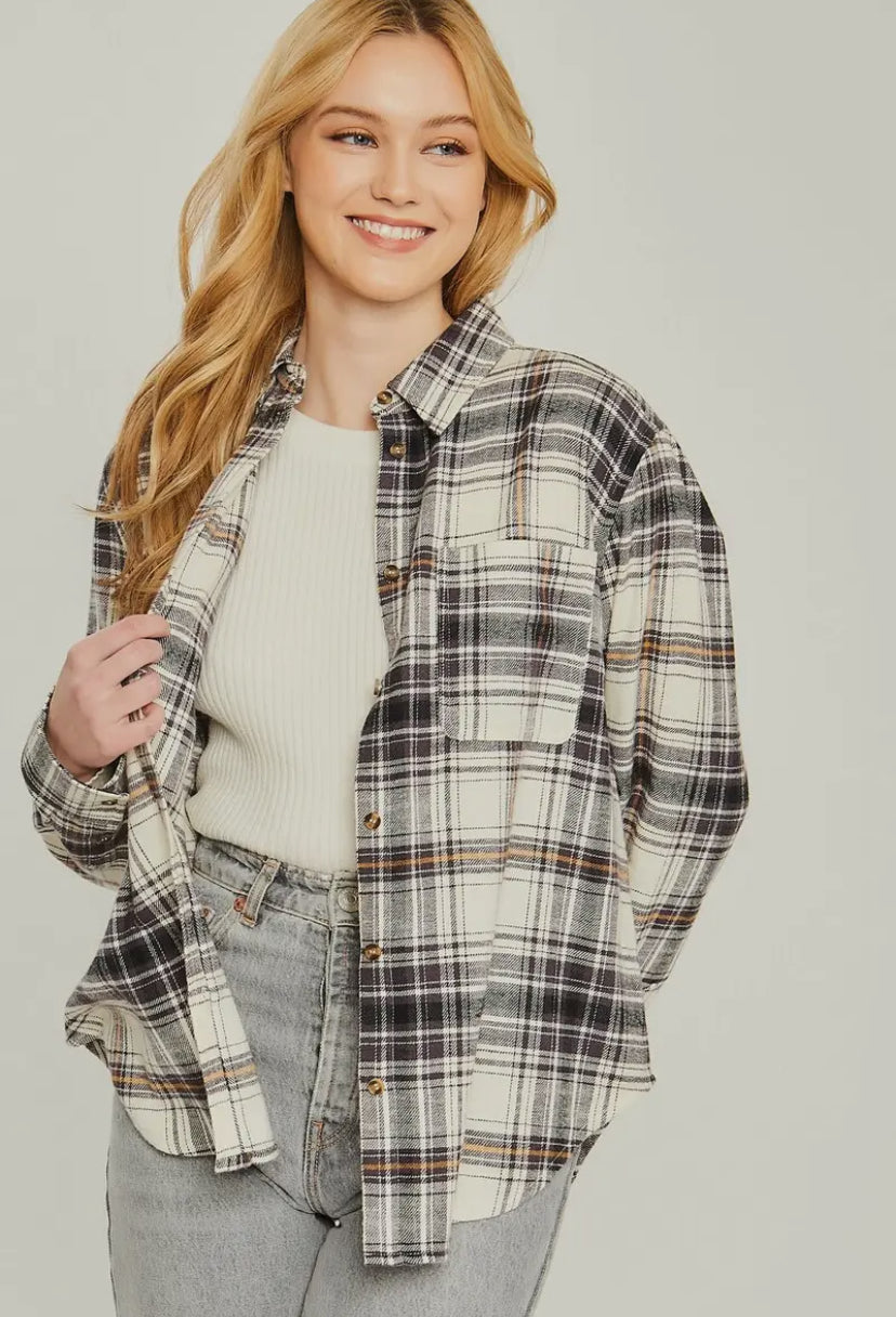 Flannel Plaid Shirt