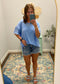 Not So Basic Tee, Sky Blue (Take It Easy)