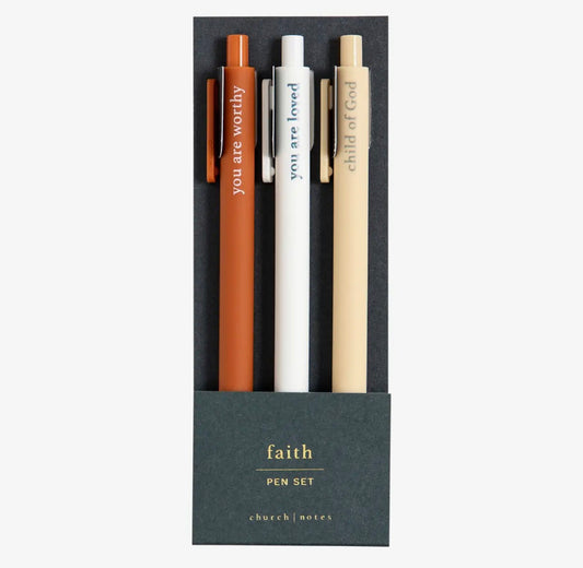 Faith Bible Study Pen Set