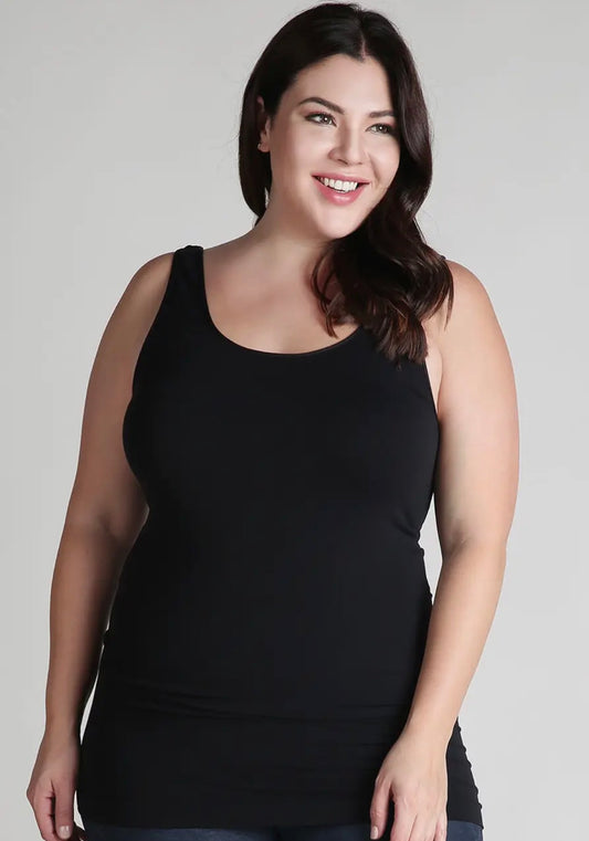 Plus Jersey Tank, Black