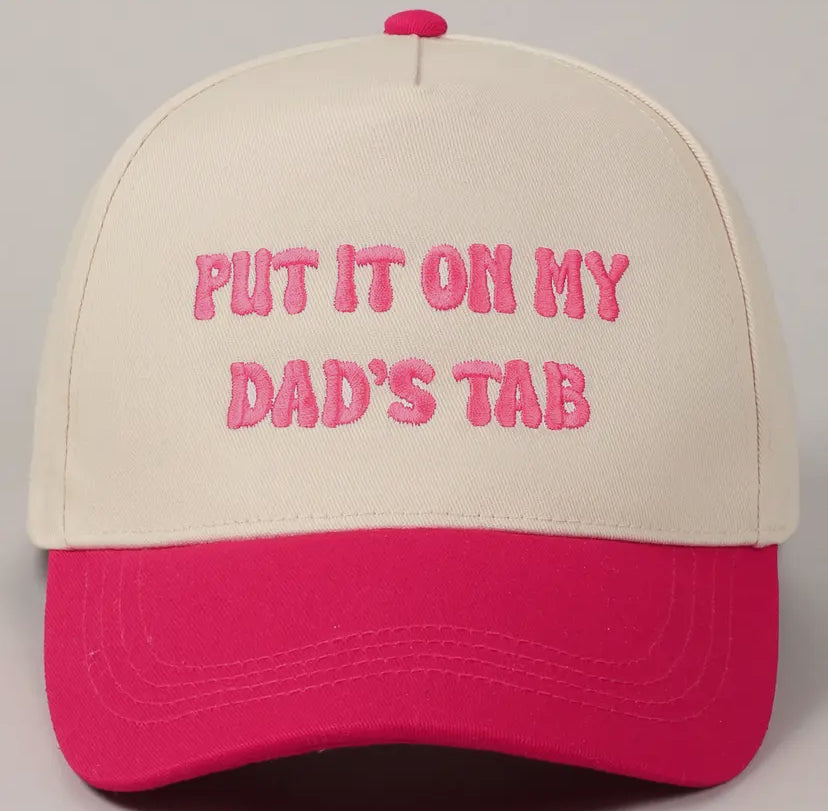 Put It On My Dad’s Tab Trucker Hat