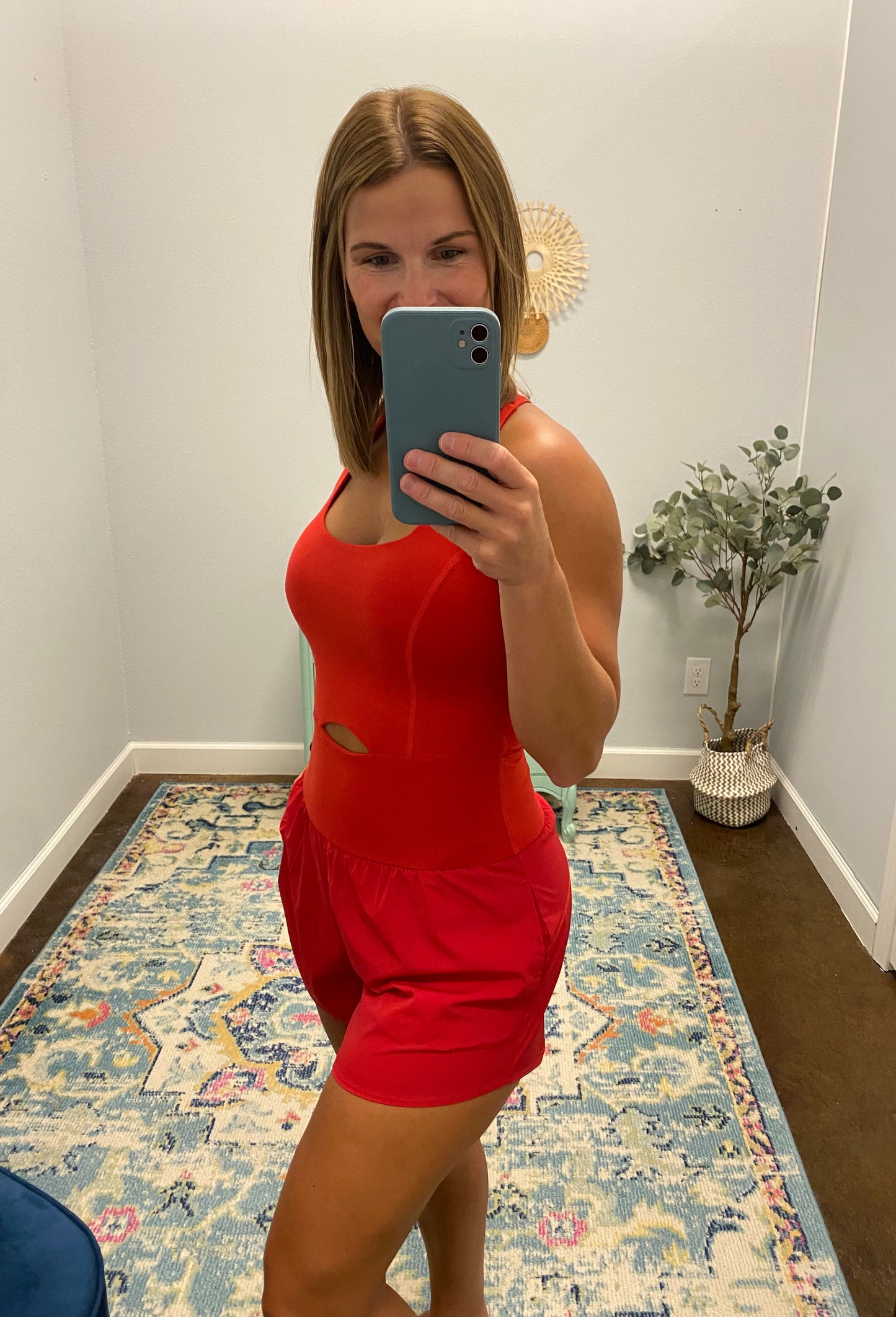 Play Date Romper, True Red