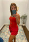 Play Date Romper, True Red