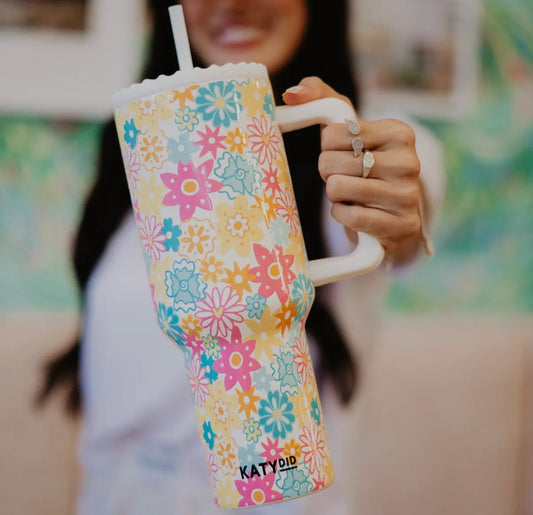 Spring Flowers 38oz Tumbler