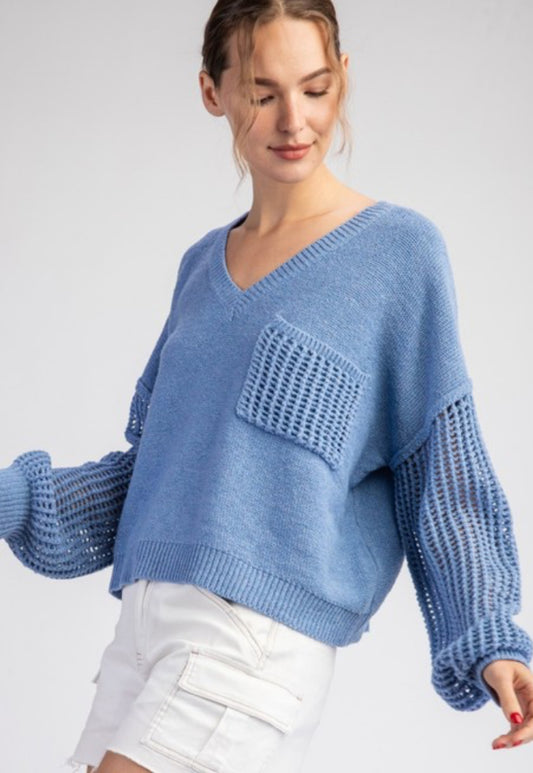 Breezy Blue Pullover