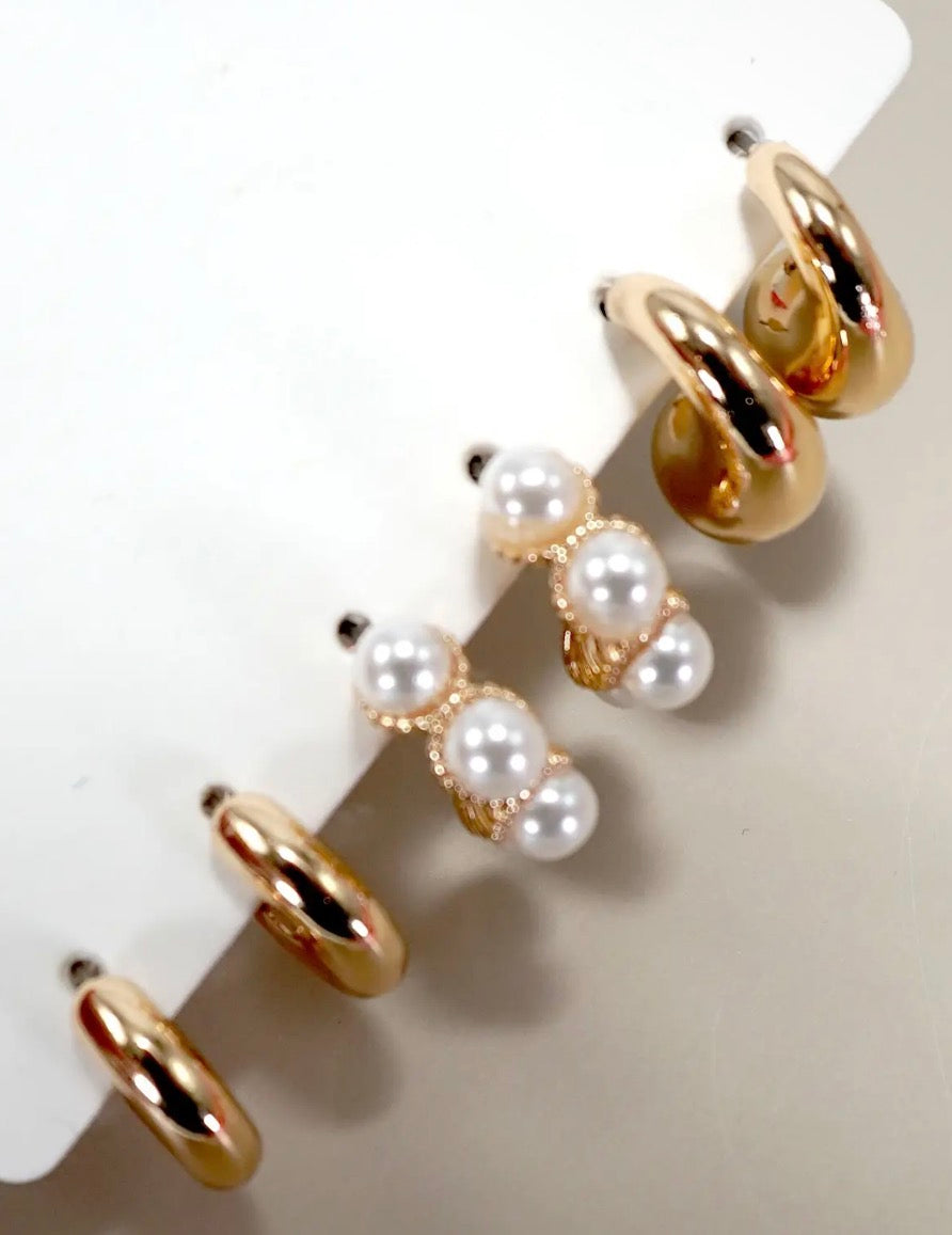 Pearl Darling Earring Set