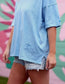 Not So Basic Tee, Sky Blue (Take It Easy)