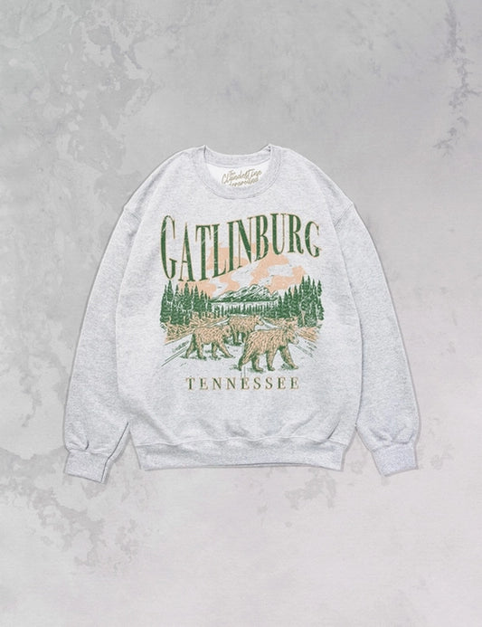 Gatlinburg 90's Oversized Crewneck