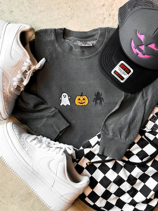 Halloween Icons Long Sleeve Tee