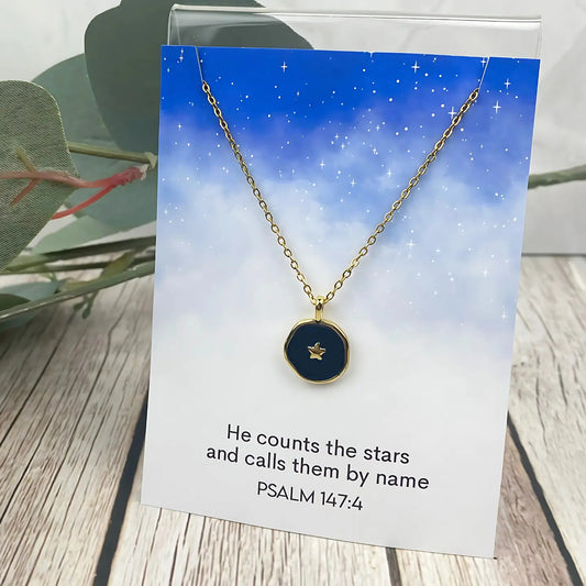 He Counts the Stars Necklace