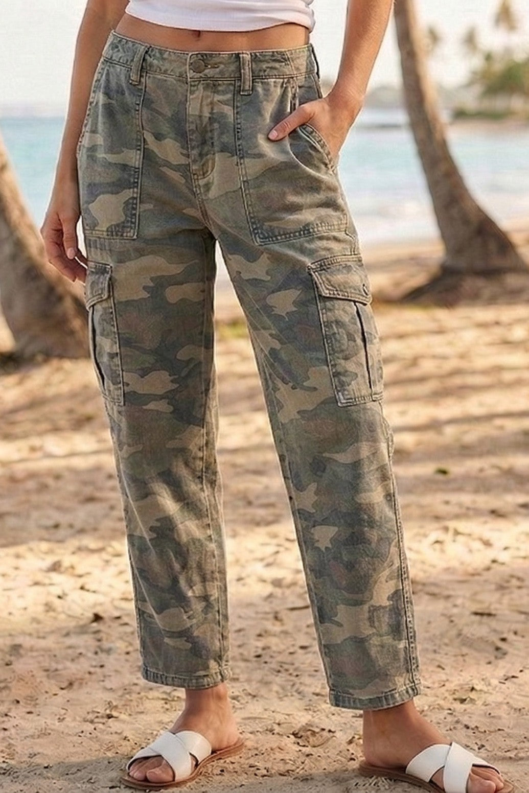 Camo Utility Cargo Pants