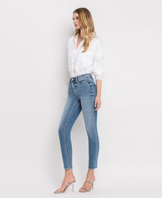 Vervet High Rise Crop Skinny Jeans