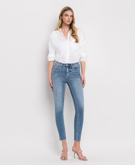 Vervet High Rise Crop Skinny Jeans