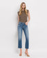 Plus, Lovervet High Rise Crop Straight Jeans