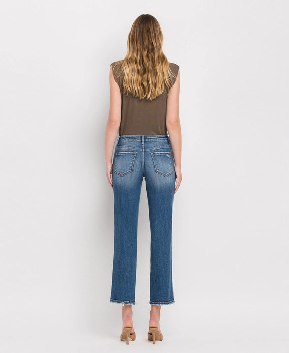 Lovervet High Rise Crop Straight Jeans