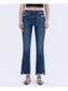 Vervet High Rise Frayed Hem Kick Flare Jeans