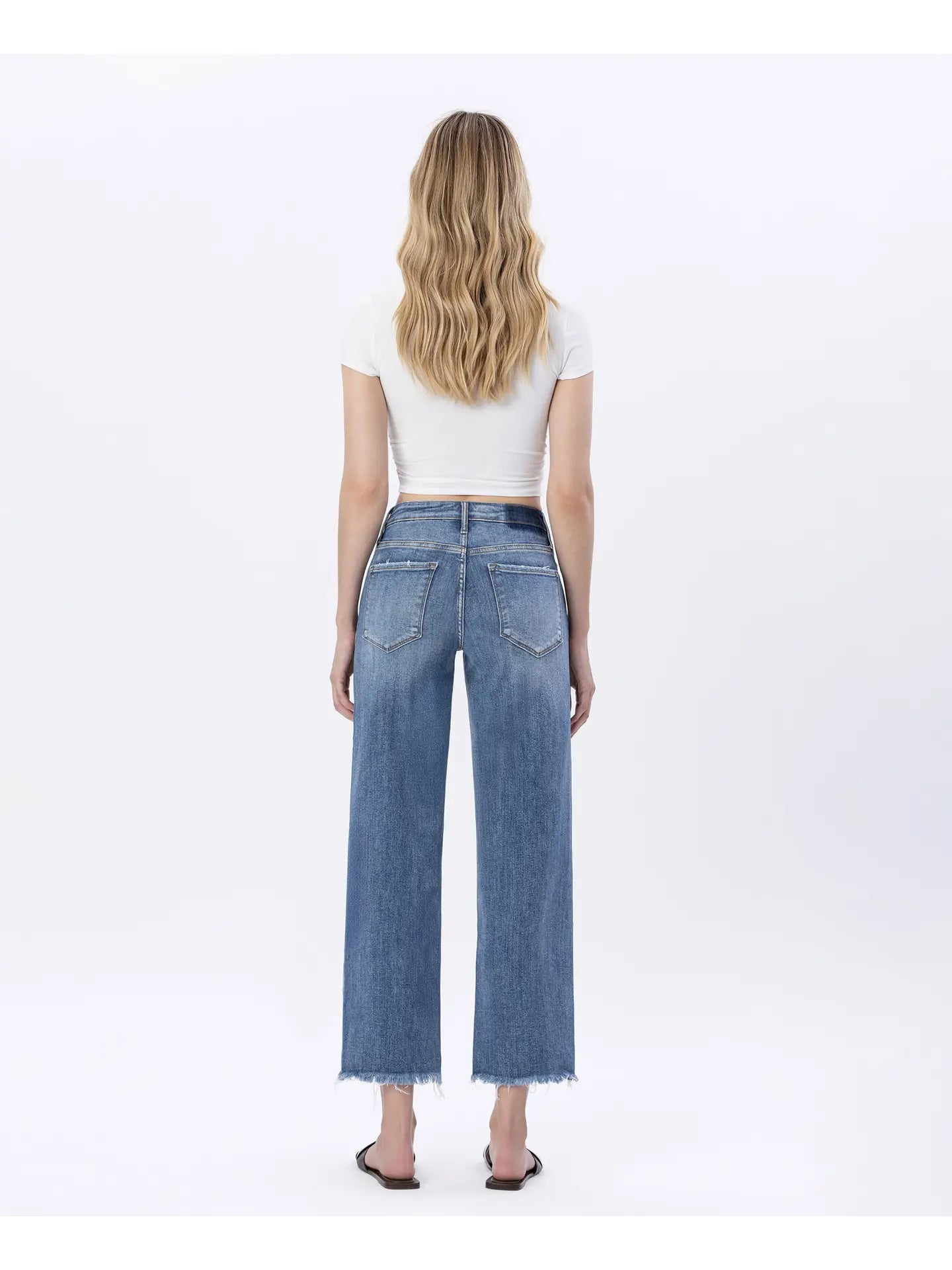 Plus Lovervet High Rise Dad Slim Wide Jeans