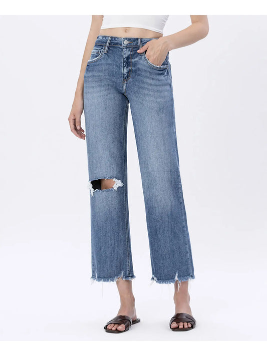 Plus Lovervet High Rise Dad Slim Wide Jeans