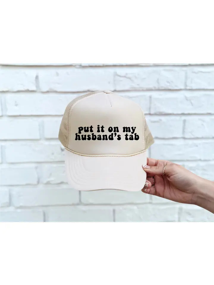 Husband's Tab Trucker Hat