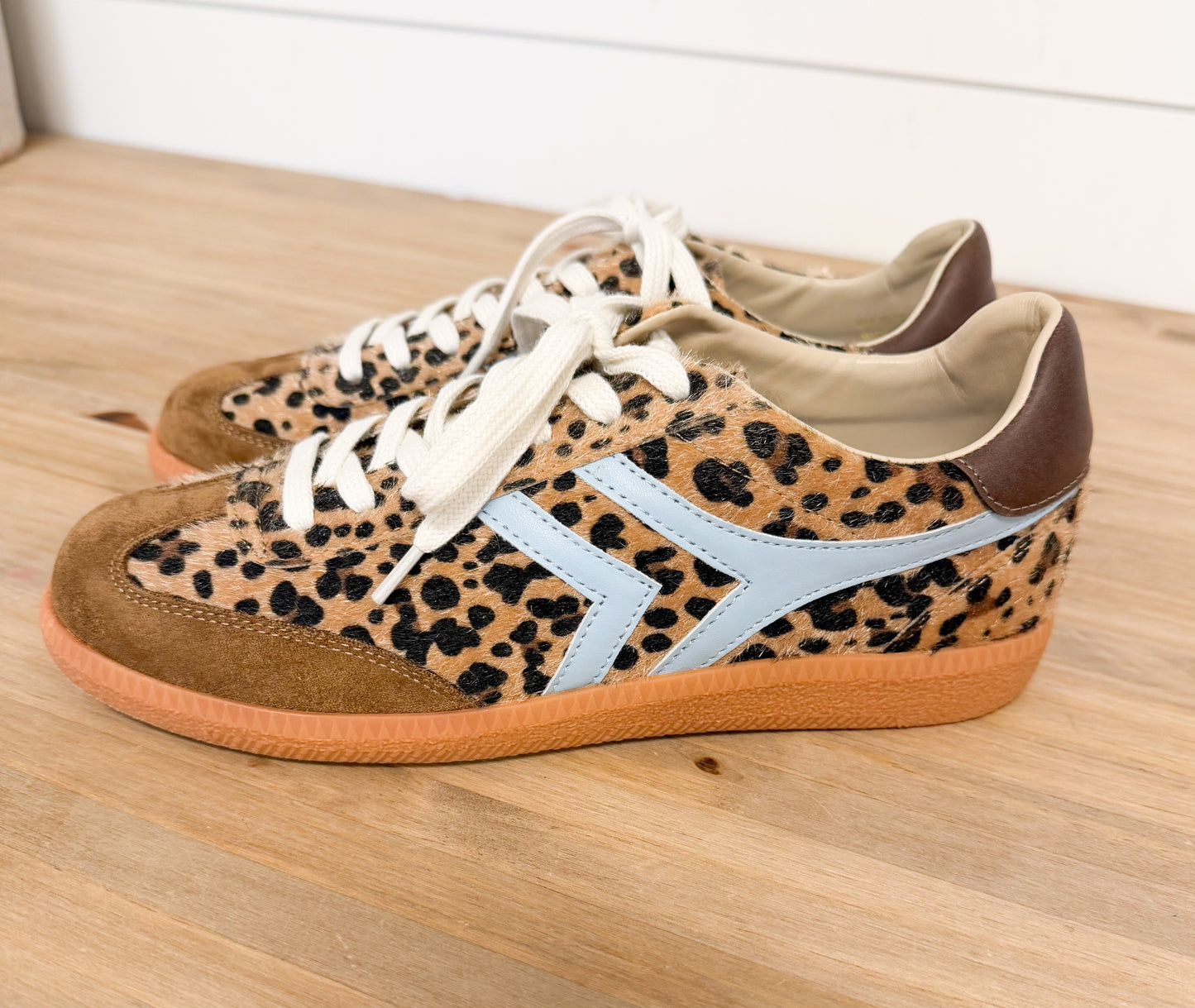 Blue Sky Leopard Sneaker
