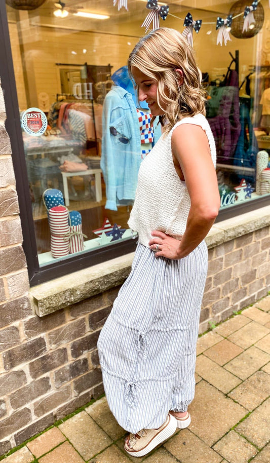 Salt Air Button Up Tank