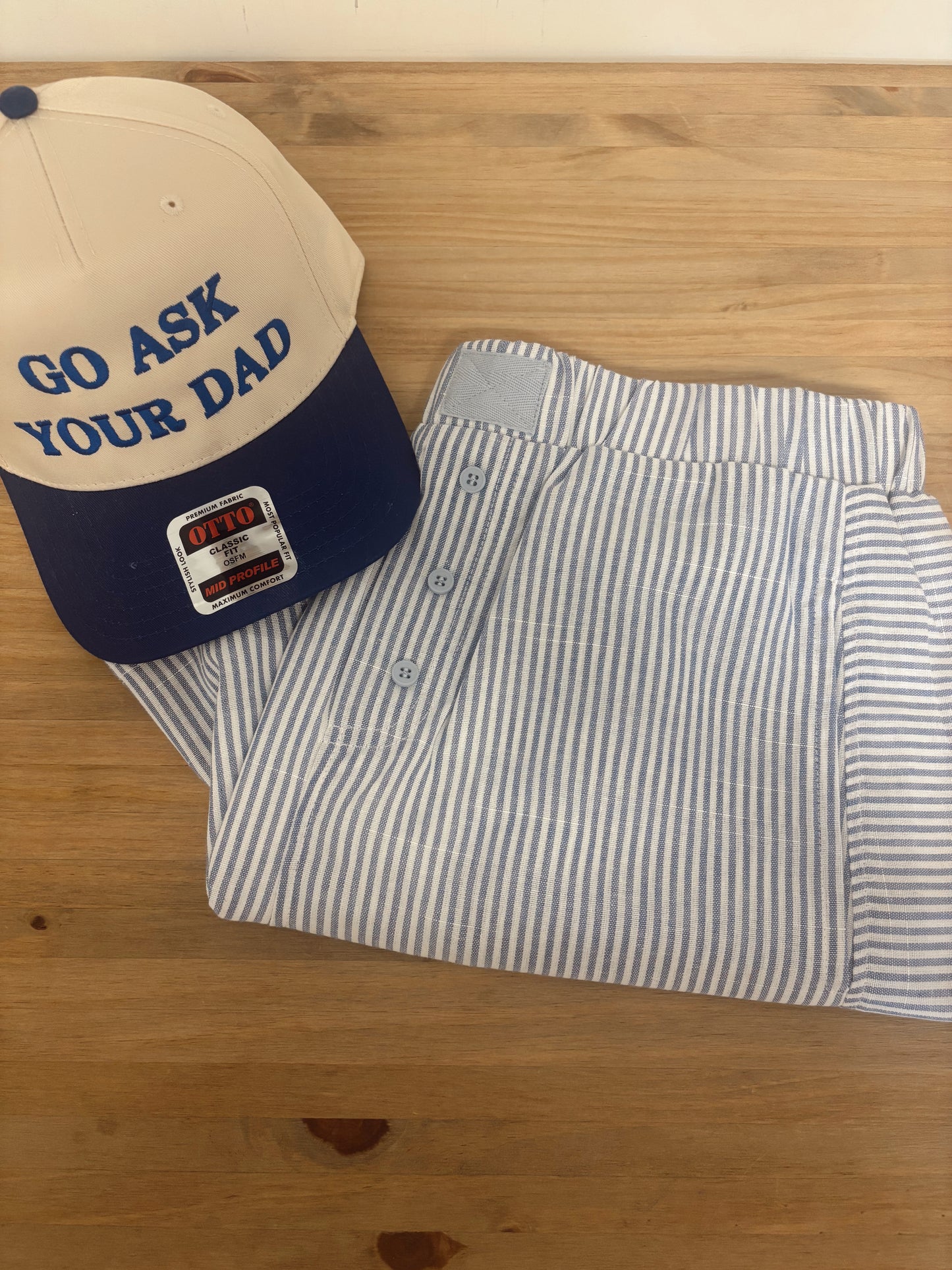 Striped Boxer Shorts, Blue