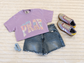 Lavender Patchwork Pray Tee