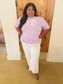 Lavender Patchwork Pray Tee