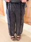Vintage Wash Cargo Jogger Pants, Black