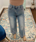 Star Patchwork Wide Leg Jeans